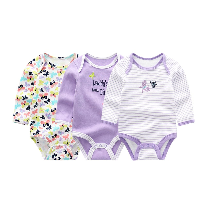 Baby Long Sleeve Cotton Bodysuit Allmartdeal