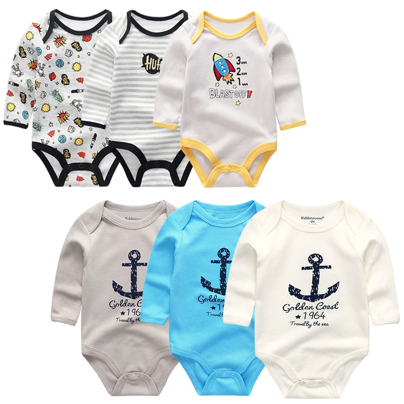 Baby Long Sleeve Cotton Bodysuit Allmartdeal