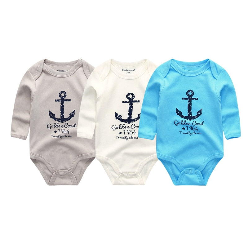 Baby Long Sleeve Cotton Bodysuit Allmartdeal