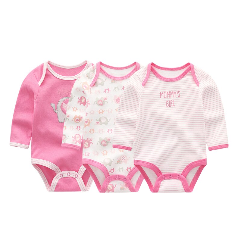 Baby Long Sleeve Cotton Bodysuit Allmartdeal