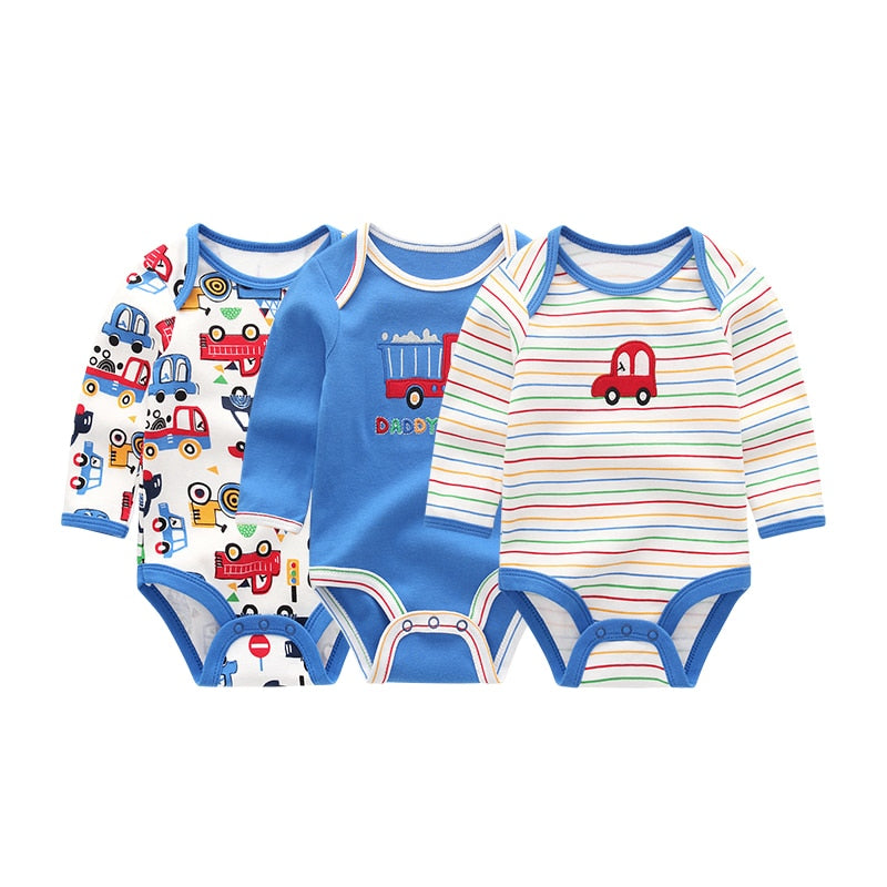 Baby Long Sleeve Cotton Bodysuit Allmartdeal