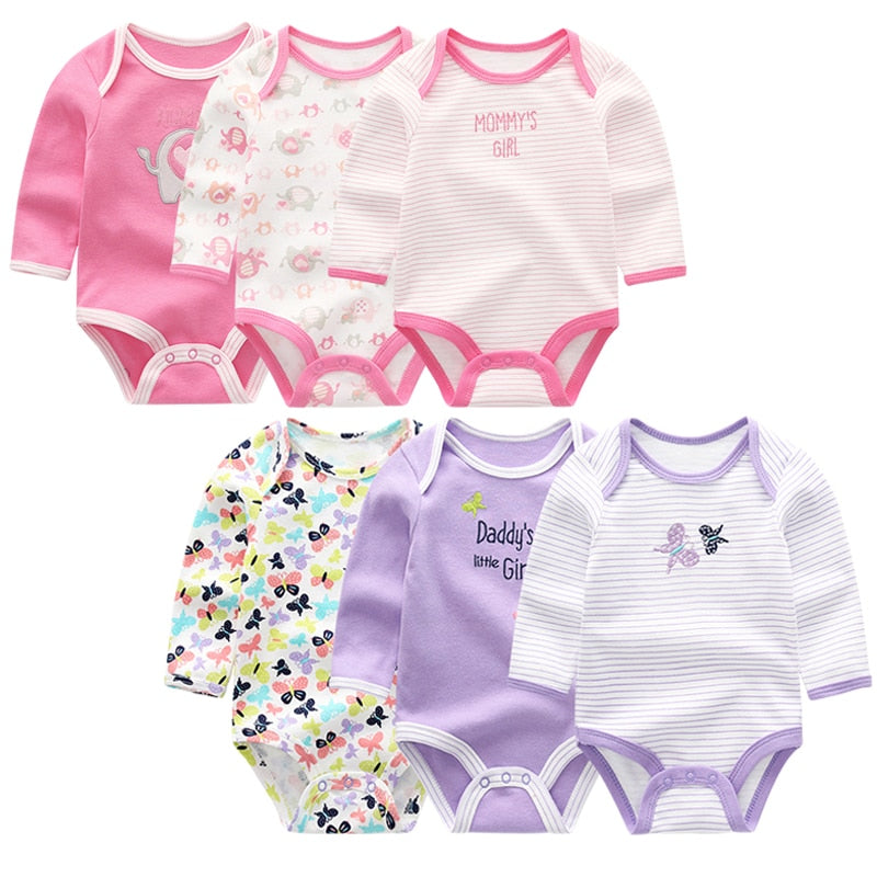 Baby Long Sleeve Cotton Bodysuit Allmartdeal