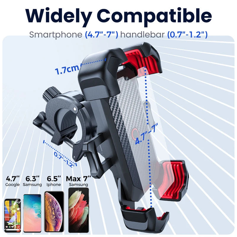 Bike Phone Holder 360° View Shockproof Bracket Allmartdeal