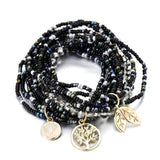 Bohemian Multi Layered Crystal Seed Beads Bracelet Allmartdeal