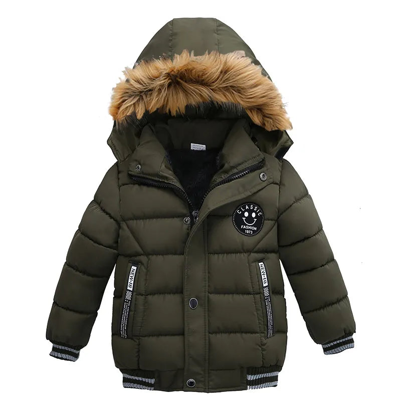 Boys High Quality Thick Hooded Jackets Allmartdeal