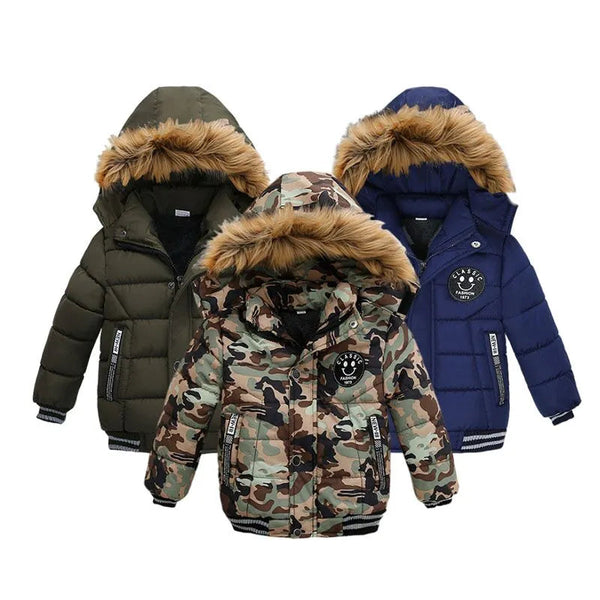 Boys High Quality Thick Hooded Jackets Allmartdeal
