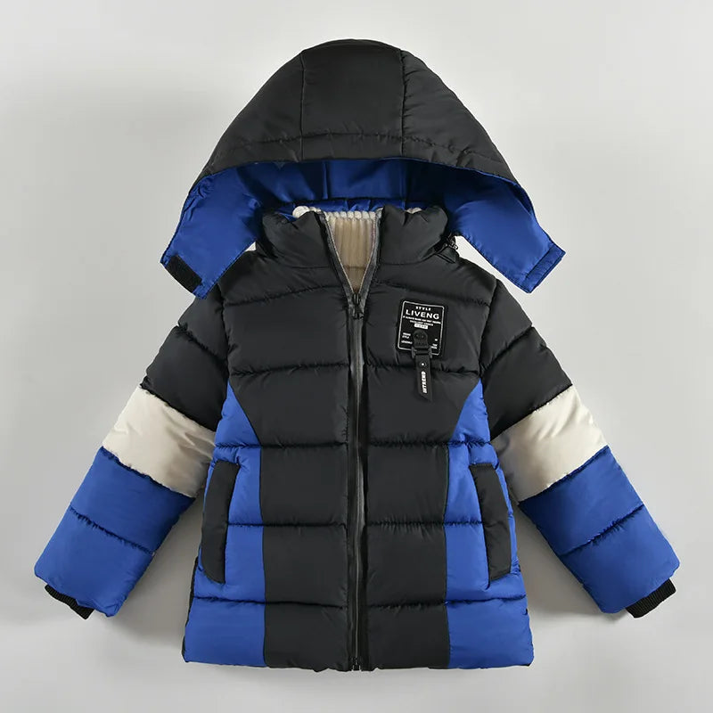 Boys Letter Printing Fashion Hooded Jacket Allmartdeal