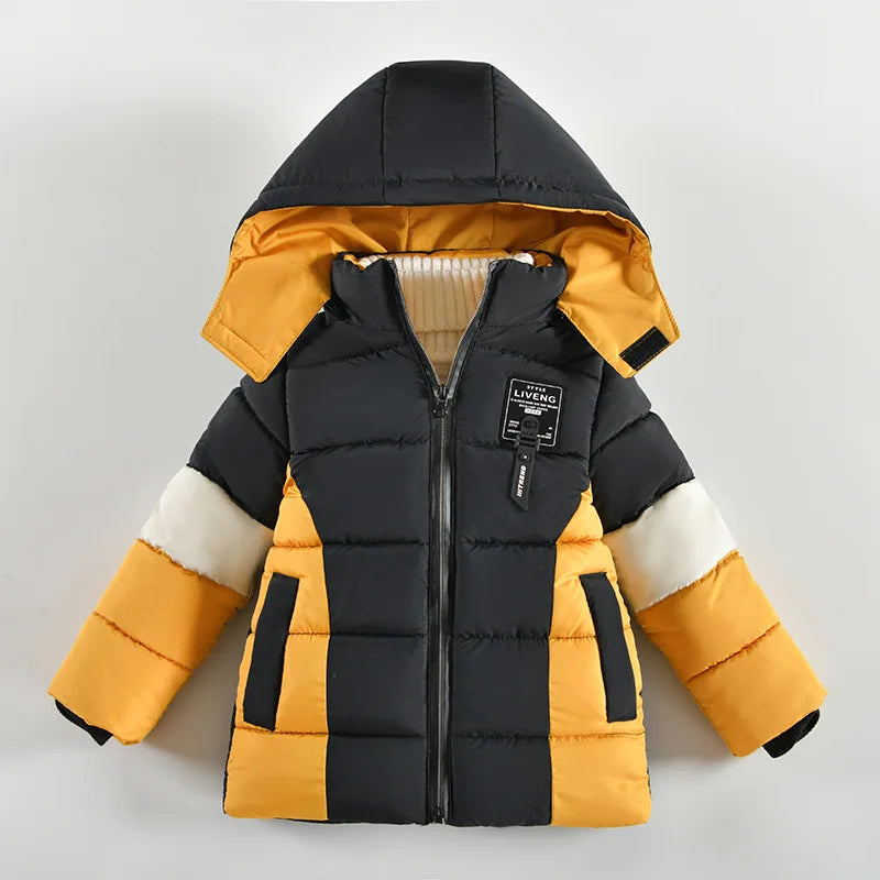 Boys Letter Printing Fashion Hooded Jacket Allmartdeal