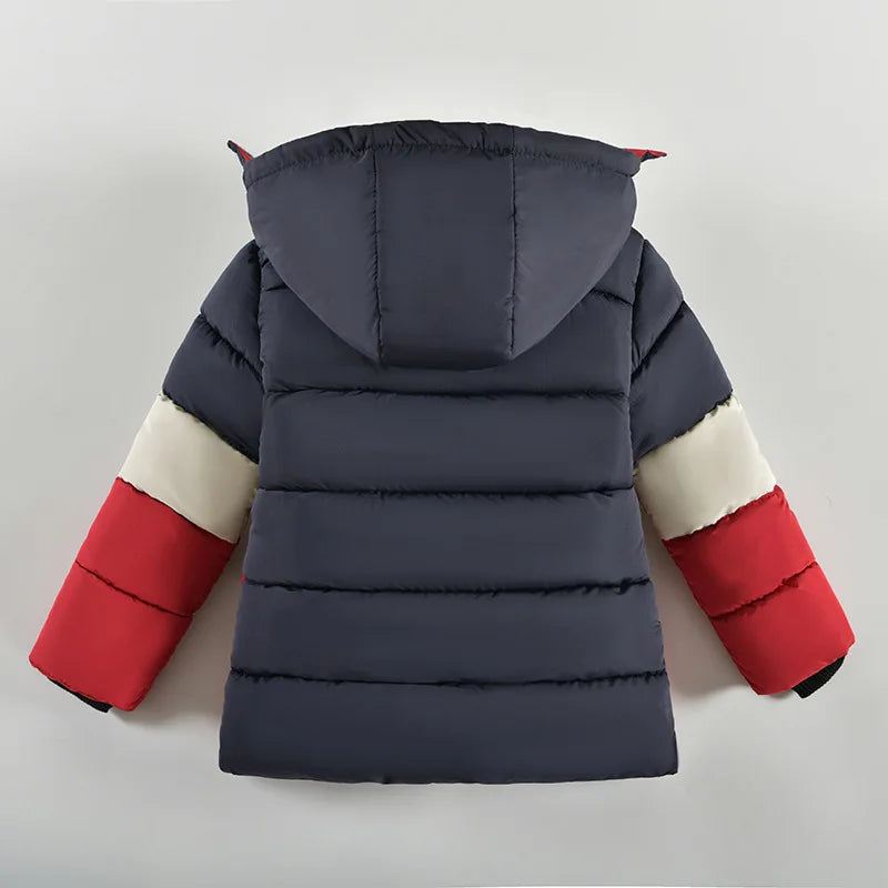 Boys Letter Printing Fashion Hooded Jacket Allmartdeal