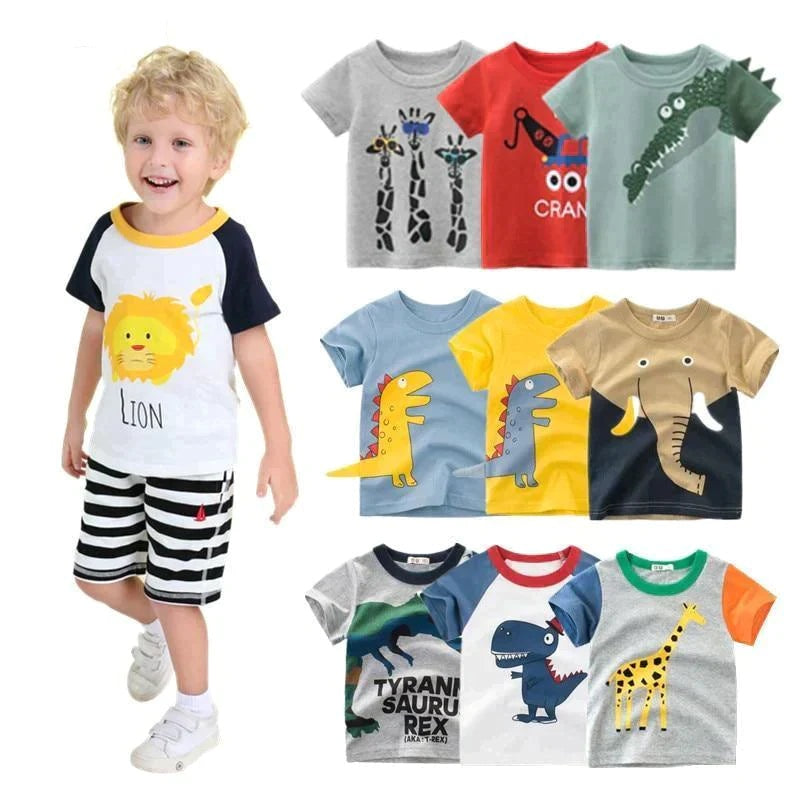 Boys Short Sleeve T-Shirt Cotton Allmartdeal