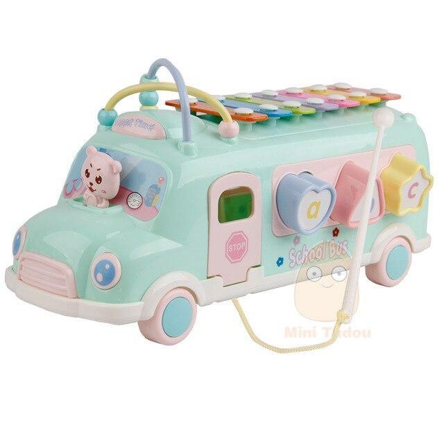 Bus Toy Instrument Piano Lovely Beads Blocks Sorting Allmartdeal