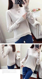 Casual Women Sweater Knitted Long Sleeve Turtleneck Slim Allmartdeal