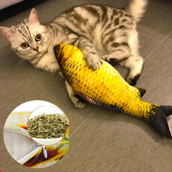 Cat Soft Plush 3D Simulation Fish Toy Allmartdeal