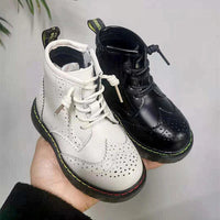 Children Microfiber Leather Soft Non-Slip Side Zipper Shoes Allmartdeal