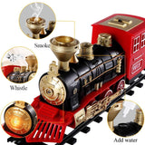 Children Railway Tracks Steam Locomotive Engine Electric Train Toy Set Allmartdeal
