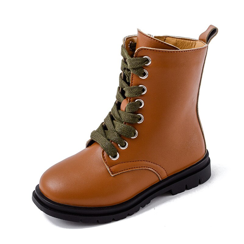 Children's British Style Non-Slip Leather Boots Allmartdeal