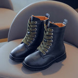 Children's British Style Non-Slip Leather Boots Allmartdeal