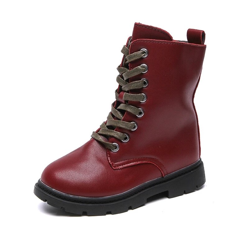 Children's British Style Non-Slip Leather Boots Allmartdeal