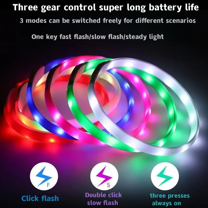 Dog Led Luminous Collar PVC Waterproof Allmartdeal