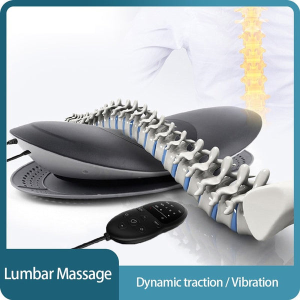 Electric Lumbar Traction Device Waist Back Relaxation Massager Allmartdeal