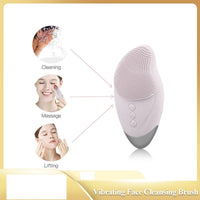 Electric Vibration Ultrasonic Facial Cleansing Brush Exfoliator Allmartdeal