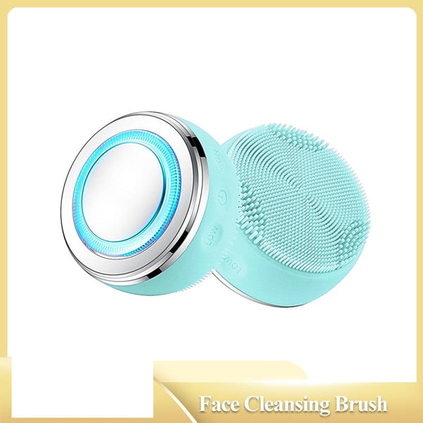 Facial Deep Cleansing Electric Ultrasonic Silicone Brush Allmartdeal