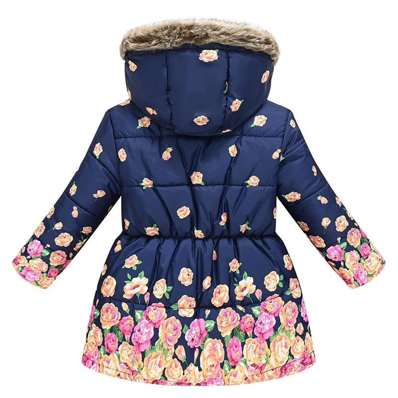 Girls Fur Collar Fashion Windproof Jacket Allmartdeal