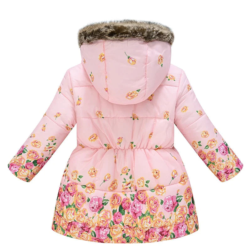 Girls Fur Collar Fashion Windproof Jacket Allmartdeal