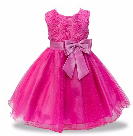 Girls One-Shoulder Pageant Flower Dress Allmartdeal