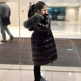Girls Thick Warm Real Fur Jacket Allmartdeal