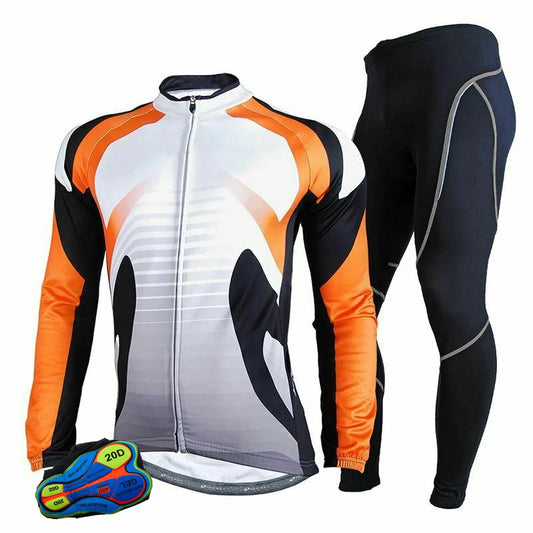 Men's Breathable Tight Fitting Cycling Jersey Suit Set