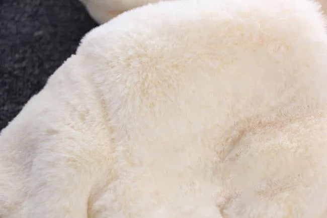 Girls Plush Warm Faux Fur Coat Jacket