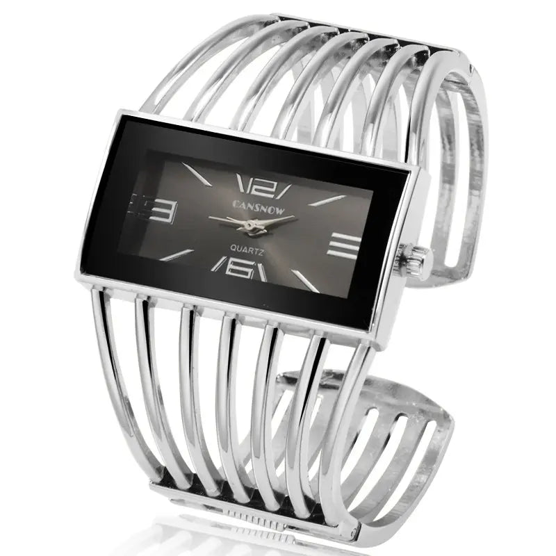 Women's Luxury Fashion Rose Gold Bangle Bracelet Watch