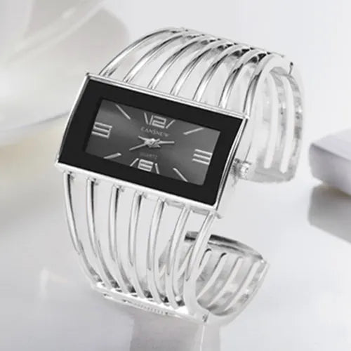 Women's Luxury Fashion Rose Gold Bangle Bracelet Watch