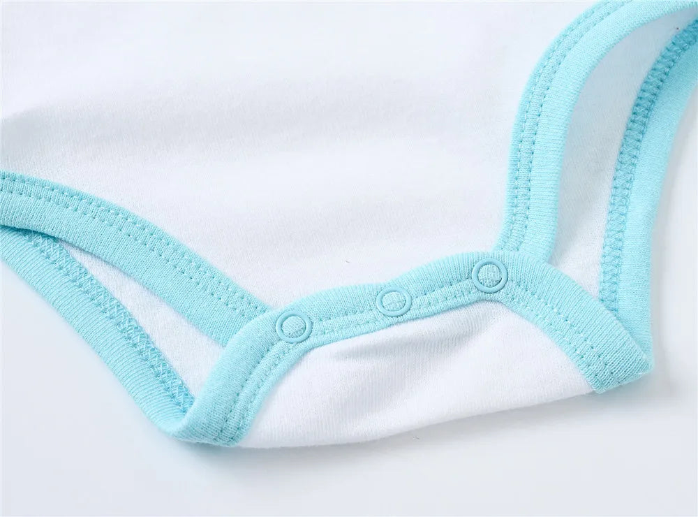 Baby Newborn 6Pcs/lot Short Sleeve Cotton Bodysuit