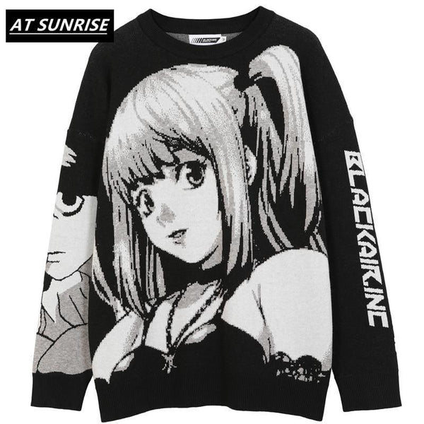 Hip Hop Harajuku Sweater Vintage Retro Anime Girl Knitted Allmartdeal