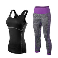 Ladies 2Pcs Yoga Gym Workout Suit Set Allmartdeal
