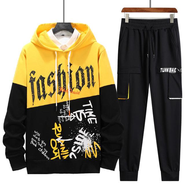 Men 2Pcs Hoodie Pants Set Allmartdeal