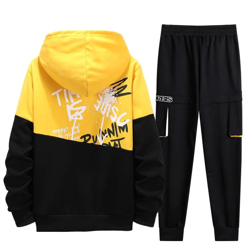 Men 2Pcs Hoodie Pants Set Allmartdeal