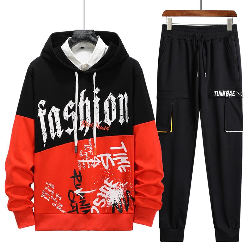 Men 2Pcs Hoodie Pants Set Allmartdeal