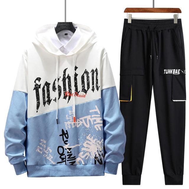 Men 2Pcs Hoodie Pants Set Allmartdeal