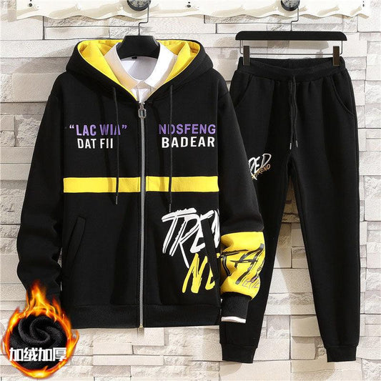 Men 2Pcs Hoodie Sweatshirt And Pants Set Allmartdeal