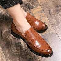 Men Casual Brogue Flats Carved Loafers Allmartdeal