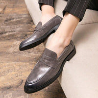 Men Casual Brogue Flats Carved Loafers Allmartdeal