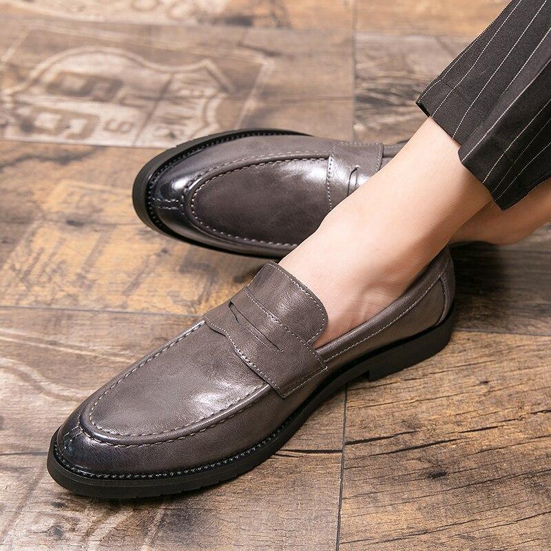 Men Casual Brogue Flats Carved Loafers Allmartdeal