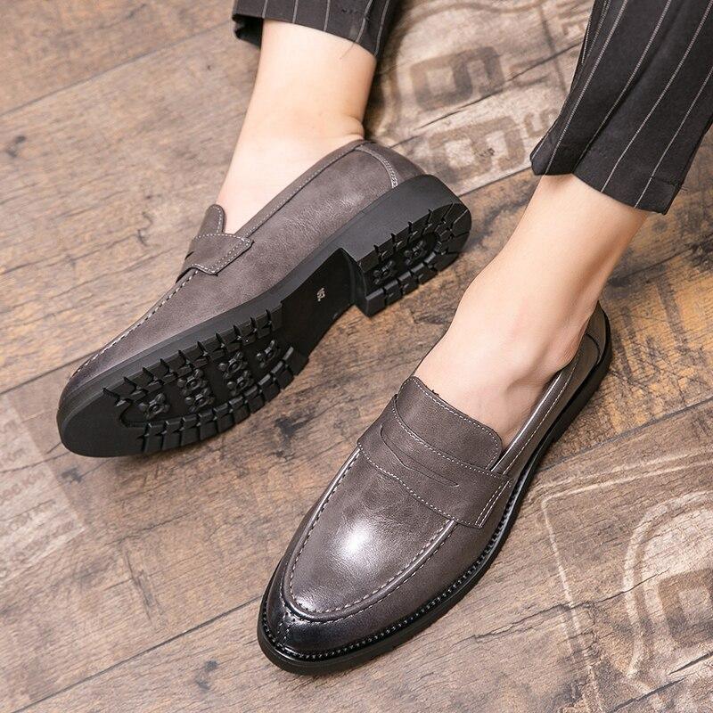 Men Casual Brogue Flats Carved Loafers Allmartdeal