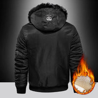 Men Casual Trend Fleece Hooded Jacket Allmartdeal