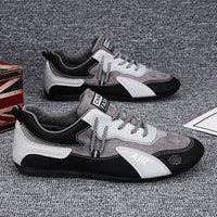 Men Patchwork Pointed Toe Loafers Sneakers Allmartdeal