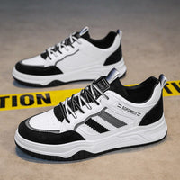 Men Striped Cool Lace Up Sneakers Allmartdeal