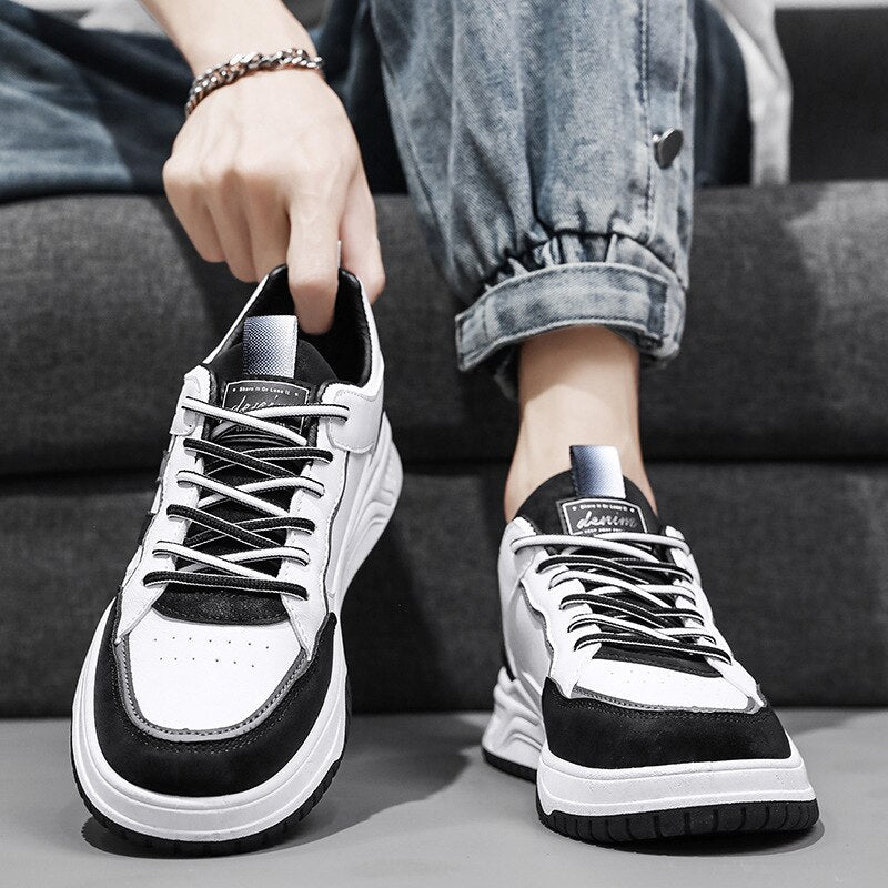 Men Striped Cool Lace Up Sneakers Allmartdeal